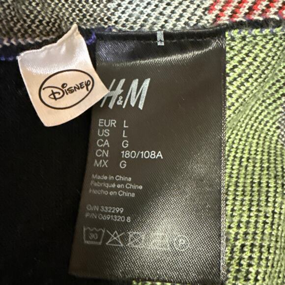 Moschino H&M Disney Goofy 100% Wool Purple Long Sleeve Sweatshirt Sweater Top L - Picture 6 of 6